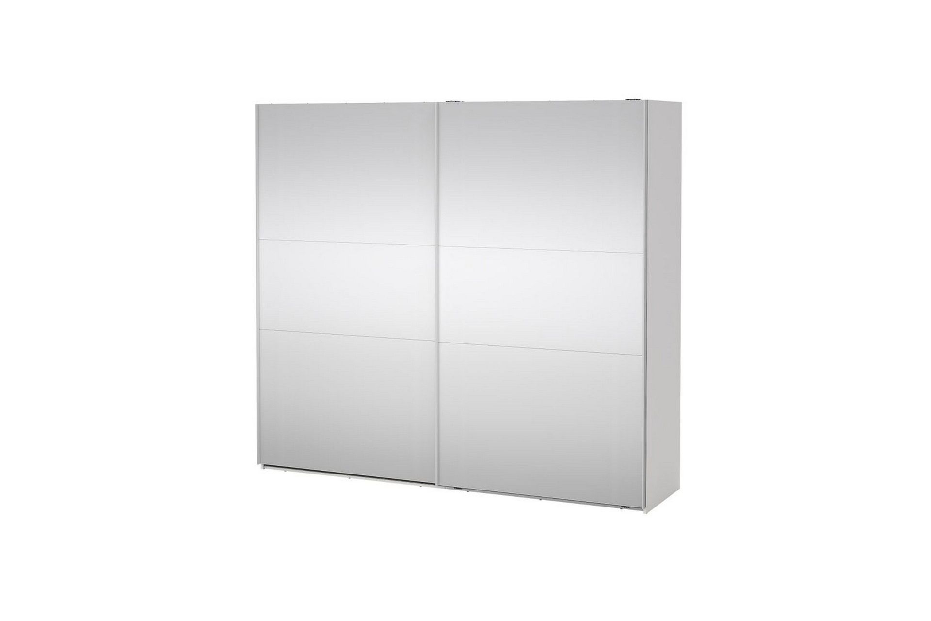 Takeru Garderobe med Speil 244x220 cm - Hvit