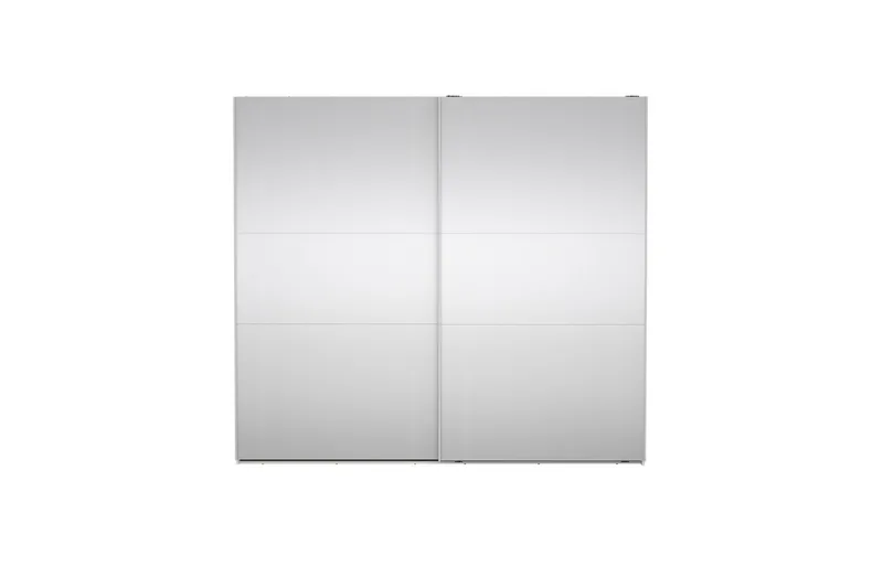 Takeru Garderobe med Speil 244x220 cm - Hvit - Oppbevaring - Klesoppbevaring - Garderober & garderobesystem