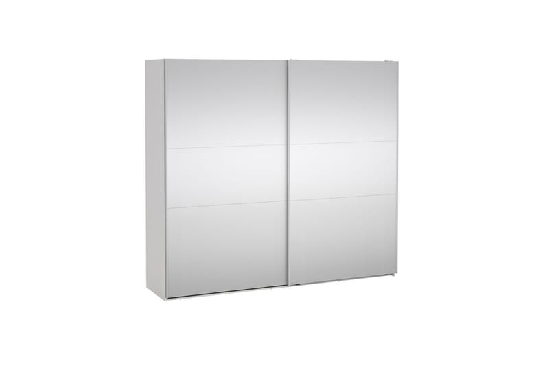 Takeru Garderobe med Speil 244x220 cm - Hvit - Oppbevaring - Klesoppbevaring - Garderober & garderobesystem