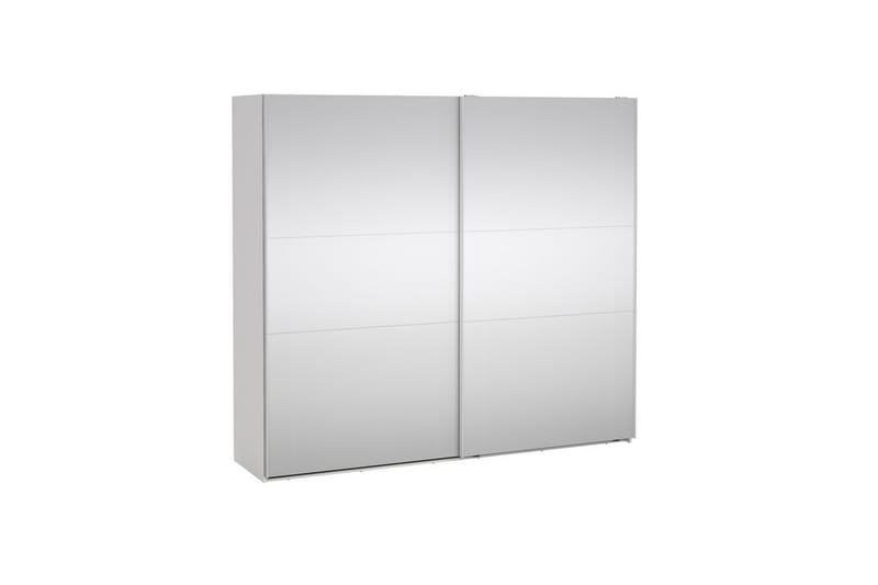 Takeru Garderobe med Speil 244x220 cm - Hvit - Oppbevaring - Klesoppbevaring - Garderober & garderobesystem
