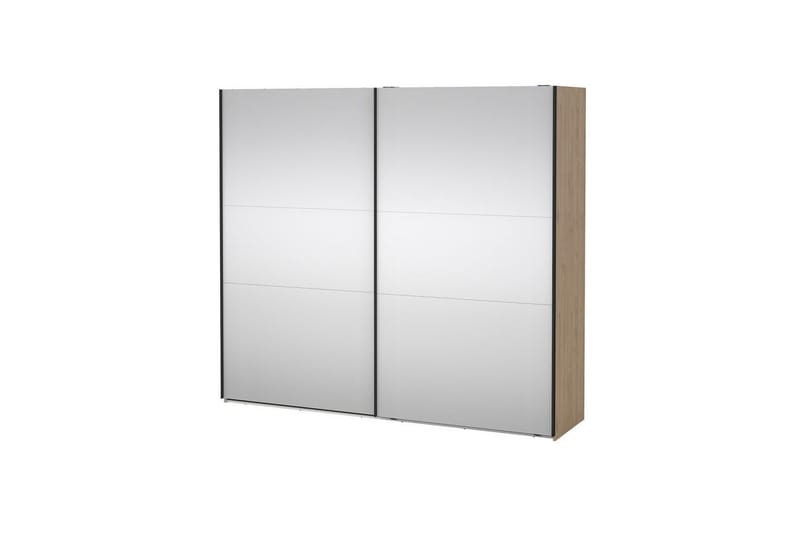 Takeru Garderobe med Speil 244x220 cm, Natur
