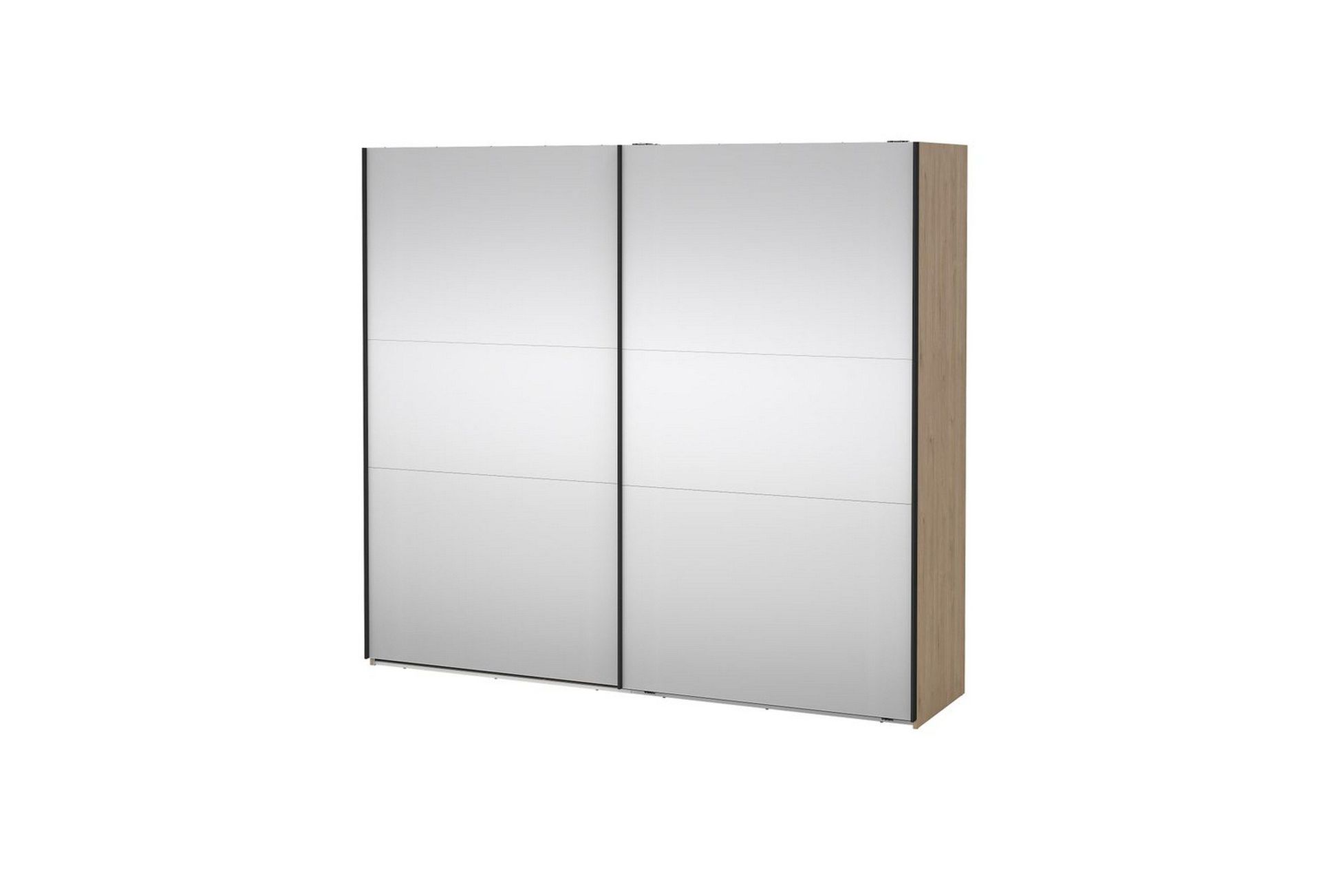 Takeru Garderobe med Speil 244x220 cm - Natur