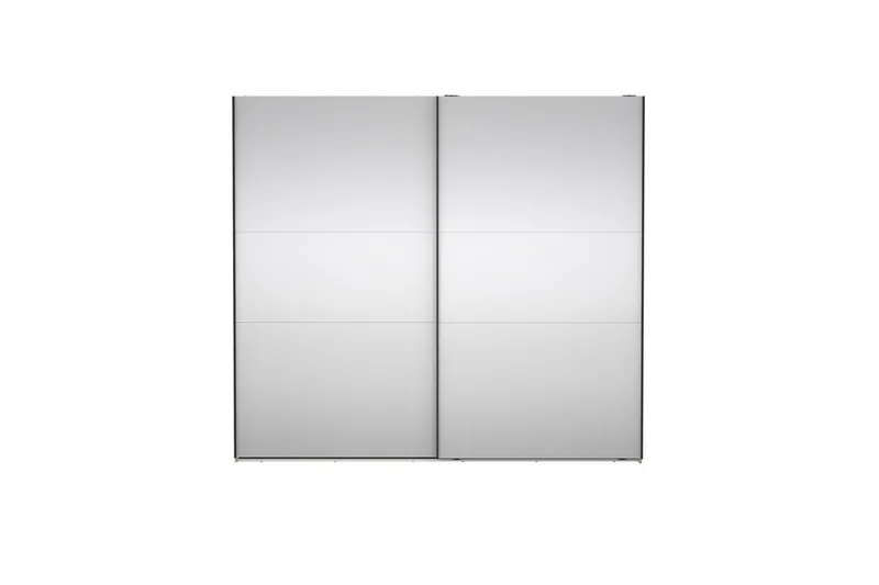 Takeru Garderobe med Speil 244x220 cm - Natur - Oppbevaring - Klesoppbevaring - Garderober & garderobesystem