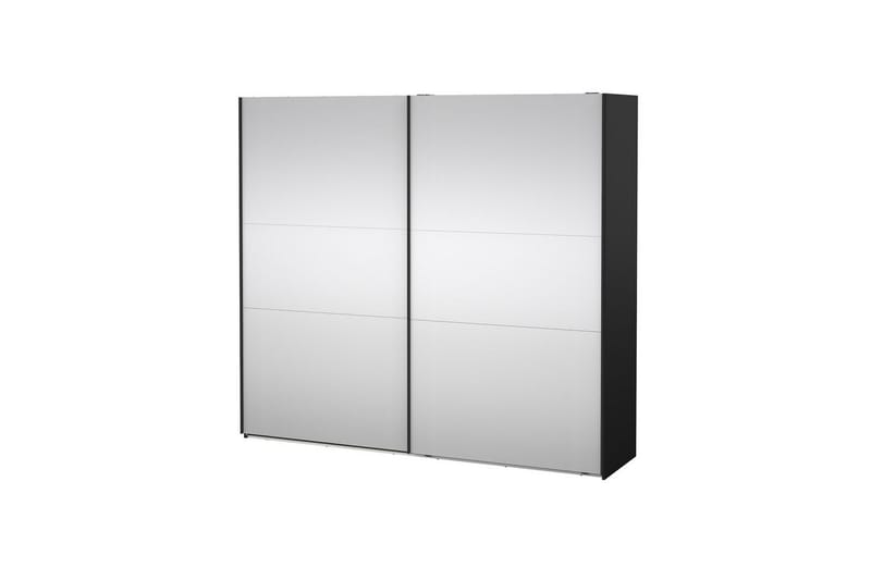 Takeru Garderobe med Speil 244x220 cm, Svart