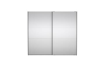 Takeru Garderobe med Speil 244x220 cm - Svart - Oppbevaring - Klesoppbevaring - Garderober & garderobesystem
