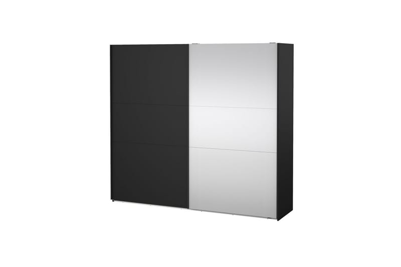 Takeru Garderobe med Speil 244x221 cm - Askgrå - Oppbevaring - Klesoppbevaring - Garderober & garderobesystem