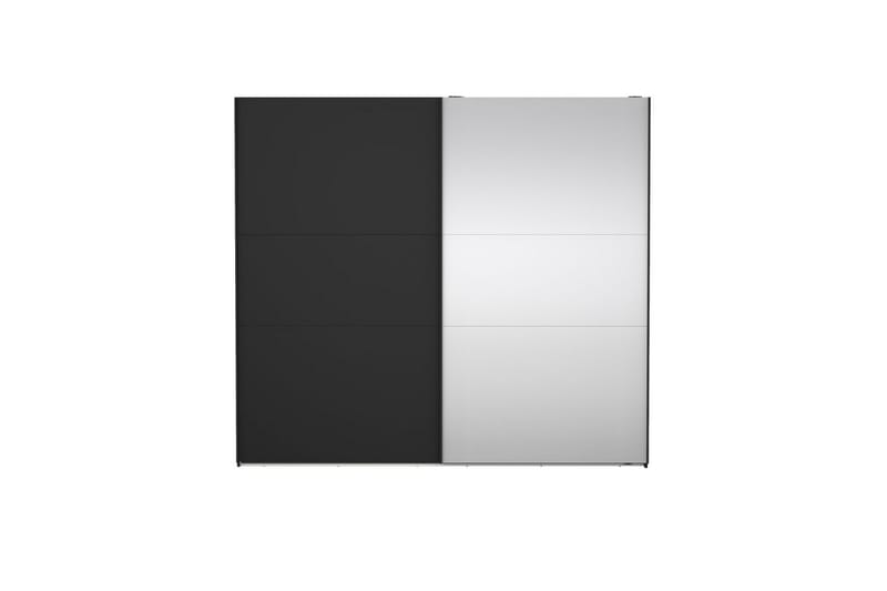 Takeru Garderobe med Speil 244x221 cm - Askgrå - Oppbevaring - Klesoppbevaring - Garderober & garderobesystem