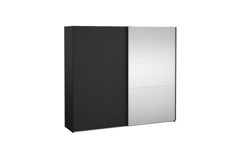 Takeru Garderobe med Speil 244x221 cm - Askgrå - Oppbevaring - Klesoppbevaring - Garderober & garderobesystem