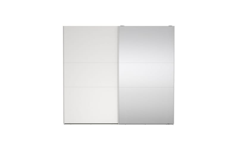 Takeru Garderobe med Speil 244x221 cm - Hvit - Oppbevaring - Klesoppbevaring - Garderober & garderobesystem