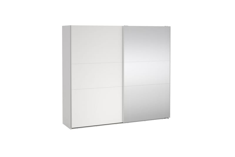 Takeru Garderobe med Speil 244x221 cm - Hvit - Oppbevaring - Klesoppbevaring - Garderober & garderobesystem