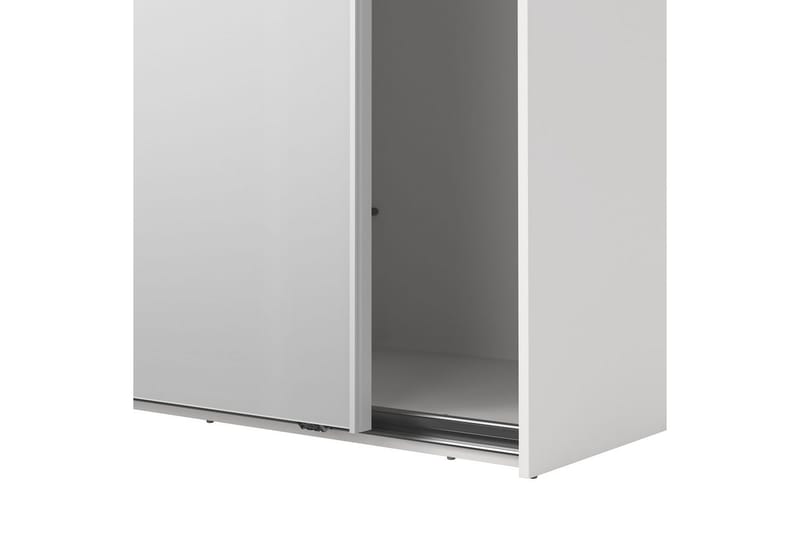 Takeru Garderobe med Speil 244x221 cm - Hvit - Oppbevaring - Klesoppbevaring - Garderober & garderobesystem