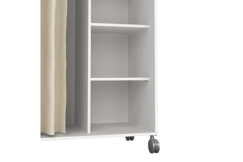 Takuto Garderobskap 100x160 cm - Hvit/Lysegrå - Oppbevaring - Klesoppbevaring - Garderober & garderobesystem - Garderobeskap & klesskap