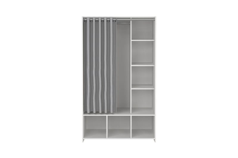 Takuto Garderobskap 105x180 cm - Hvit/Lysegrå - Oppbevaring - Klesoppbevaring - Garderober & garderobesystem - Garderobeskap & klesskap