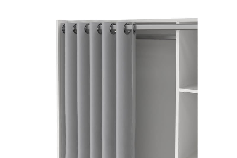 Takuto Garderobskap 105x180 cm - Hvit/Lysegrå - Oppbevaring - Klesoppbevaring - Garderober & garderobesystem - Garderobeskap & klesskap