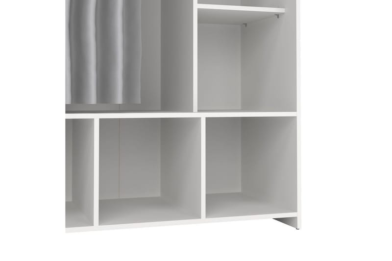 Takuto Garderobskap 105x180 cm - Hvit/Lysegrå - Oppbevaring - Klesoppbevaring - Garderober & garderobesystem - Garderobeskap & klesskap