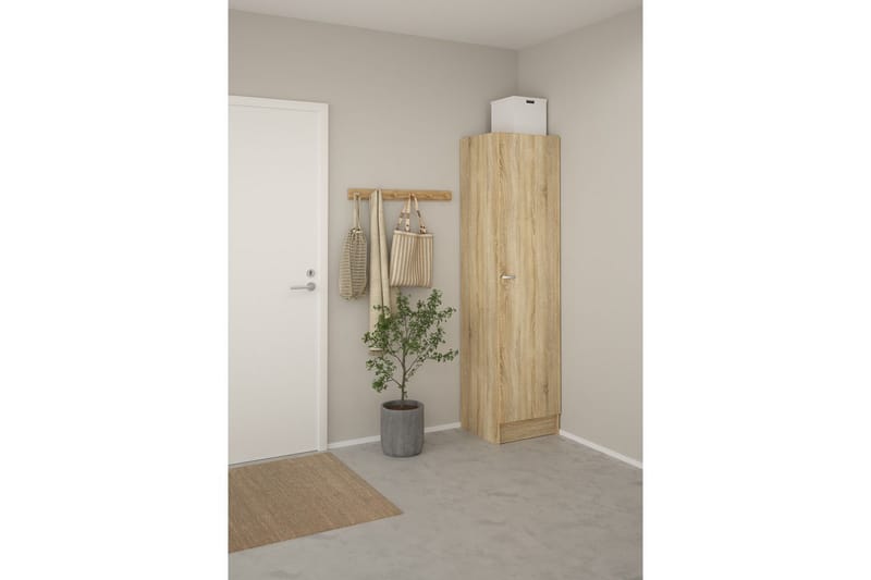 Talim Garderobskap 49x200 cm - Natur - Oppbevaring - Klesoppbevaring - Garderober & garderobesystem - Garderobeskap & klesskap