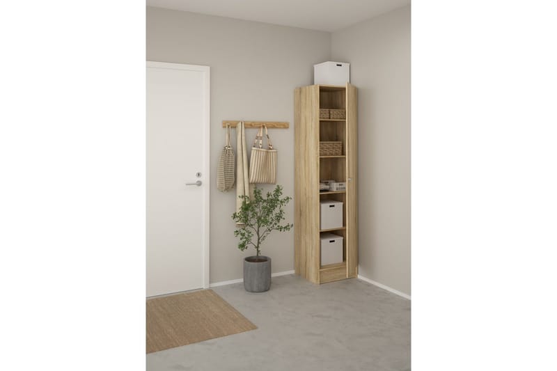 Talim Garderobskap 49x200 cm - Natur - Oppbevaring - Klesoppbevaring - Garderober & garderobesystem - Garderobeskap & klesskap