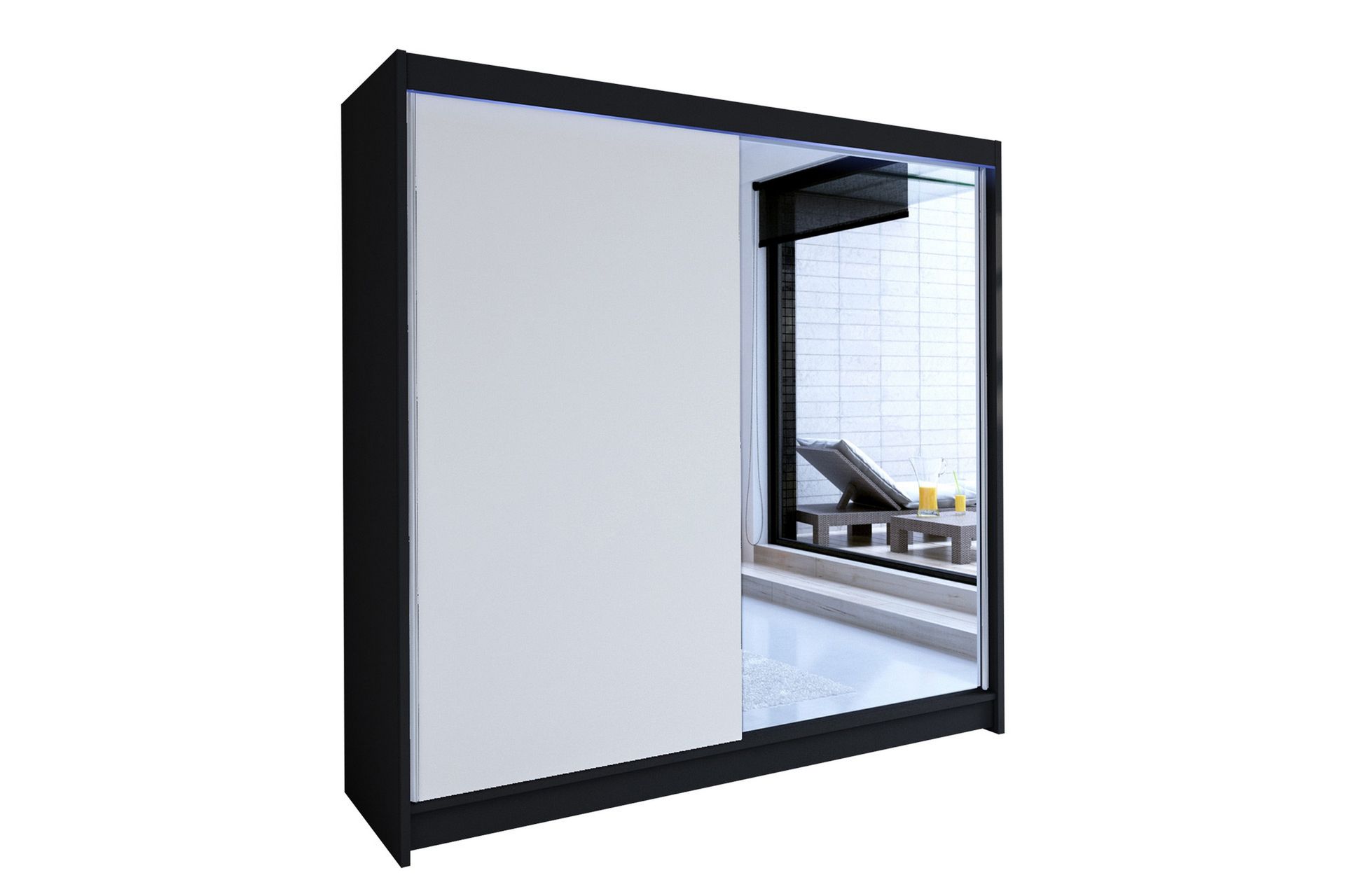 Talin Garderobe 180x58x215 cm - Hvit - Oppbevaring - Klesoppbevaring - Garderober & garderobesystem