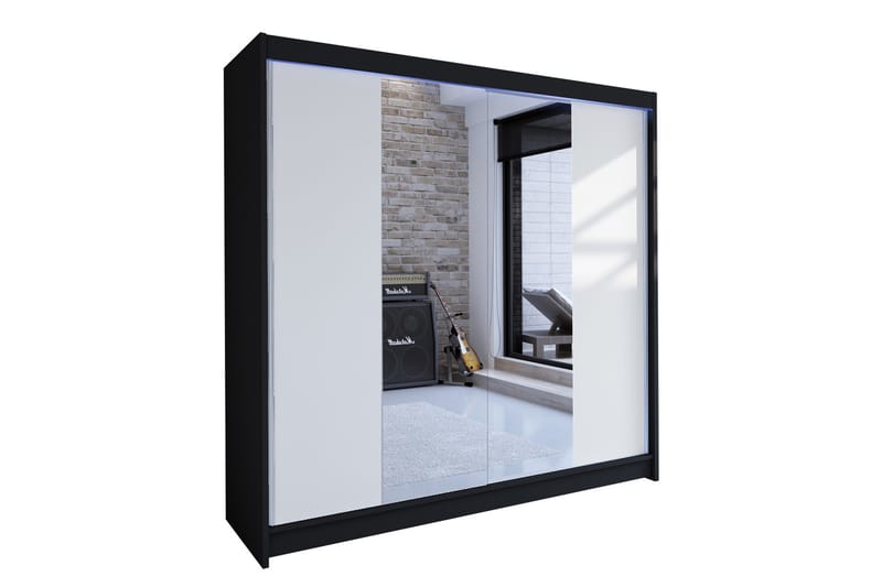 Talin Garderobe 180x58x215 cm - Hvit - Oppbevaring - Klesoppbevaring - Garderober & garderobesystem