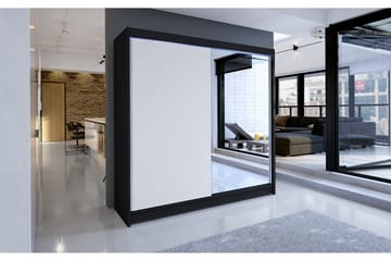 Talin Garderobe 180x58x215 cm - Hvit - Oppbevaring - Klesoppbevaring - Garderober & garderobesystem