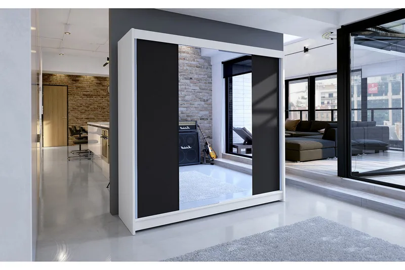 Talin Garderobe 180x58x215 cm - Oppbevaring - Klesoppbevaring - Garderober & garderobesystem