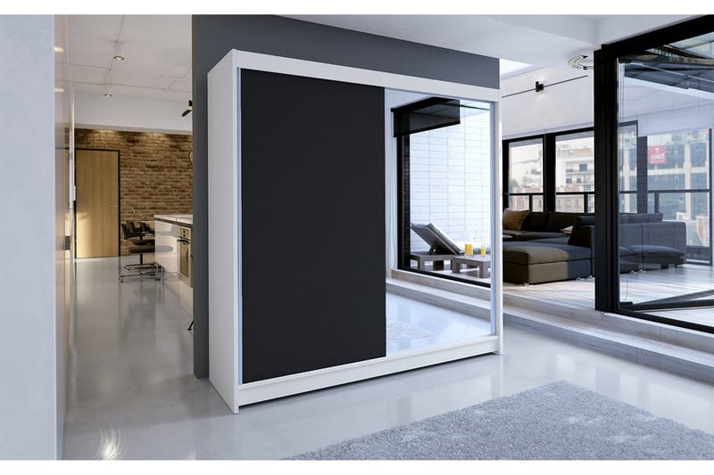 Talin Garderobe 180x58x215 cm - Oppbevaring - Klesoppbevaring - Garderober & garderobesystem