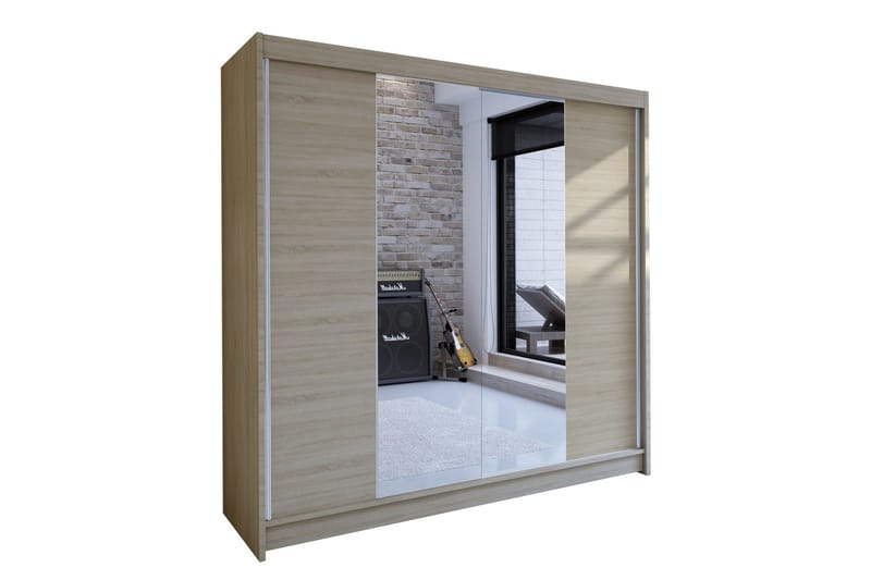 Talin Garderobe 180x58x215 cm - Oppbevaring - Klesoppbevaring - Garderober & garderobesystem