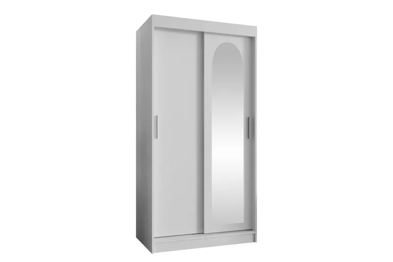 Tallmo Garderobe Med Speil 100x200 cm - Oppbevaring - Klesoppbevaring - Garderober & garderobesystem