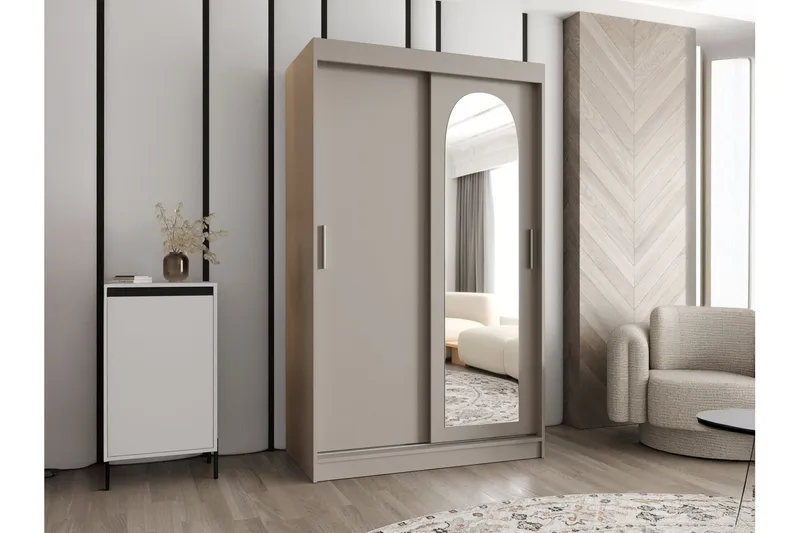 Tallmo Garderobe Med Speil 120x200 cm - Oppbevaring - Klesoppbevaring - Garderober & garderobesystem