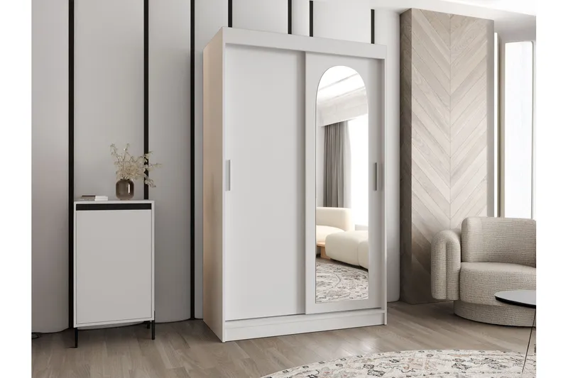 Tallmo Garderobe Med Speil 120x200 cm - Oppbevaring - Klesoppbevaring - Garderober & garderobesystem