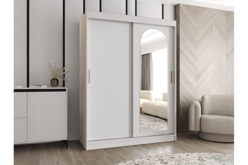 Tallmo Garderobe Med Speil 150x200 cm - Oppbevaring - Klesoppbevaring - Garderober & garderobesystem