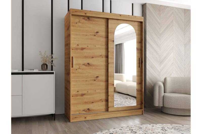 Tallmo Garderobe Med Speil 150x200 cm - Oppbevaring - Klesoppbevaring - Garderober & garderobesystem