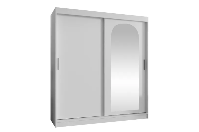 Tallmo Garderobe Med Speil 180x200 cm - Grønn - Oppbevaring - Klesoppbevaring - Garderober & garderobesystem