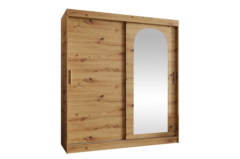 Tallmo Garderobe Med Speil 180x200 cm - Oppbevaring - Klesoppbevaring - Garderober & garderobesystem