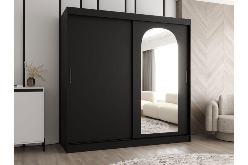 Tallmo Garderobe Med Speil 200x200 cm - Oppbevaring - Klesoppbevaring - Garderober & garderobesystem