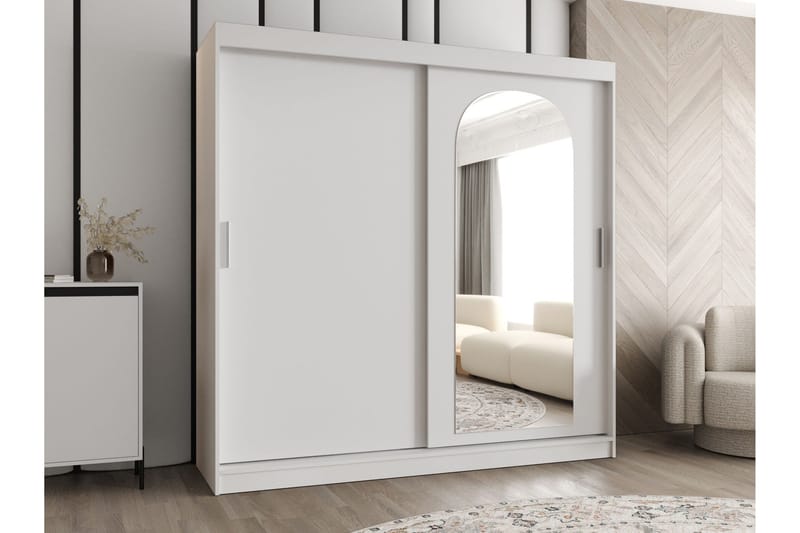 Tallmo Garderobe Med Speil 200x200 cm - Oppbevaring - Klesoppbevaring - Garderober & garderobesystem