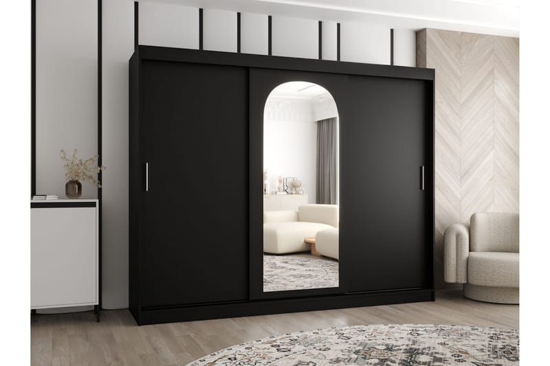 Tallmo Garderobe Med Speil 250x200 cm - Oppbevaring - Klesoppbevaring - Garderober & garderobesystem