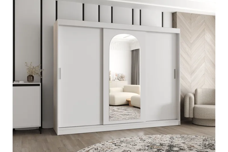 Tallmo Garderobe Med Speil 250x200 cm - Oppbevaring - Klesoppbevaring - Garderober & garderobesystem