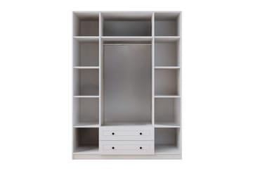 Talren Garderobe 140x210 cm - Matt Hvit - Oppbevaring - Klesoppbevaring - Garderober & garderobesystem