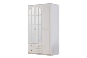Tavrel Garderobesskåp 105x180 cm - Matt Hvit - Oppbevaring - Klesoppbevaring - Garderober & garderobesystem - Garderobeskap & klesskap