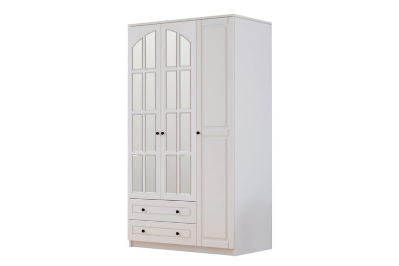 Tavrel Garderobesskåp 105x210 cm - Matt Hvit - Oppbevaring - Klesoppbevaring - Garderober & garderobesystem - Garderobeskap & klesskap