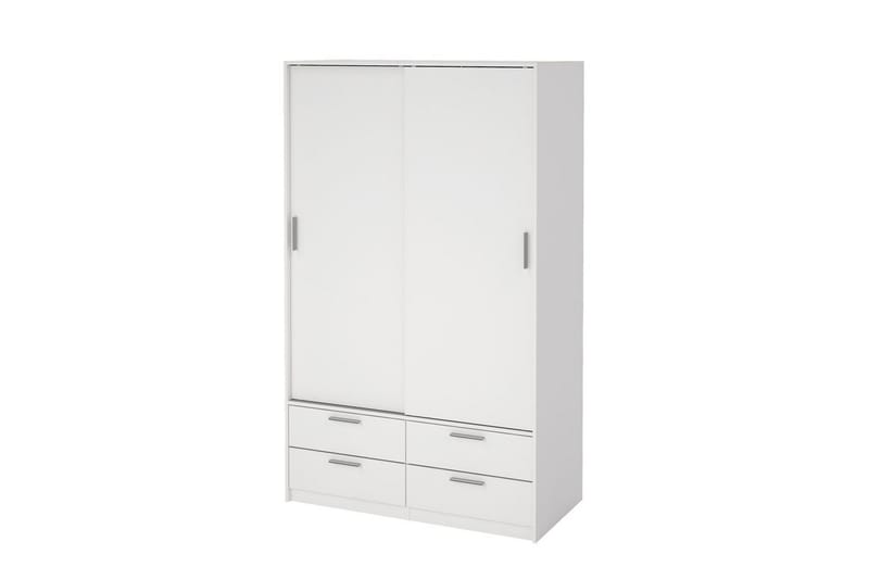 Tetsu Garderobe 121x200 cm - Hvit - Oppbevaring - Klesoppbevaring - Garderober & garderobesystem