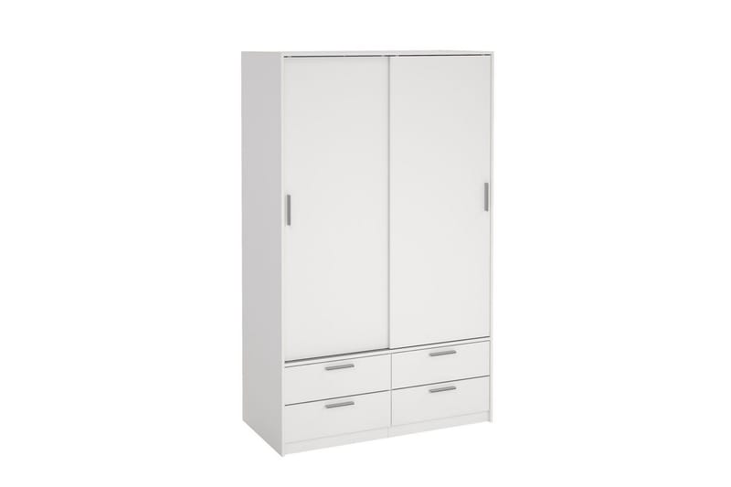 Tetsu Garderobe 121x200 cm - Hvit - Oppbevaring - Klesoppbevaring - Garderober & garderobesystem