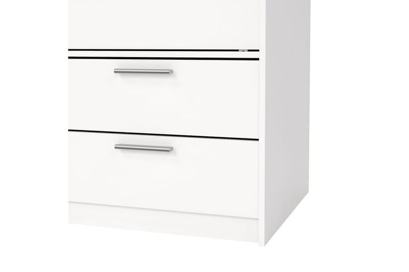 Tetsu Garderobe 121x200 cm - Hvit - Oppbevaring - Klesoppbevaring - Garderober & garderobesystem
