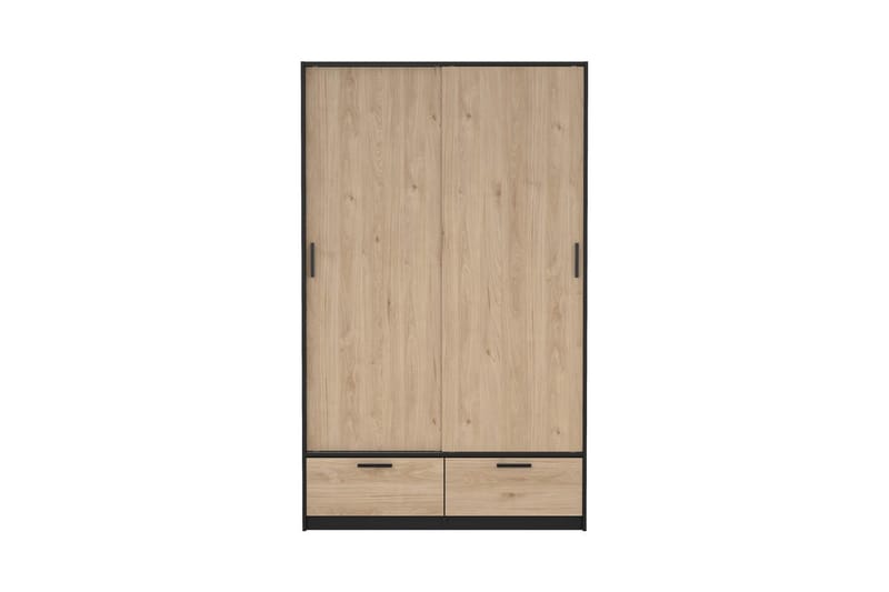 Tetsu Garderobe 121x200 cm - Mørk grå/Natur - Oppbevaring - Klesoppbevaring - Garderober & garderobesystem