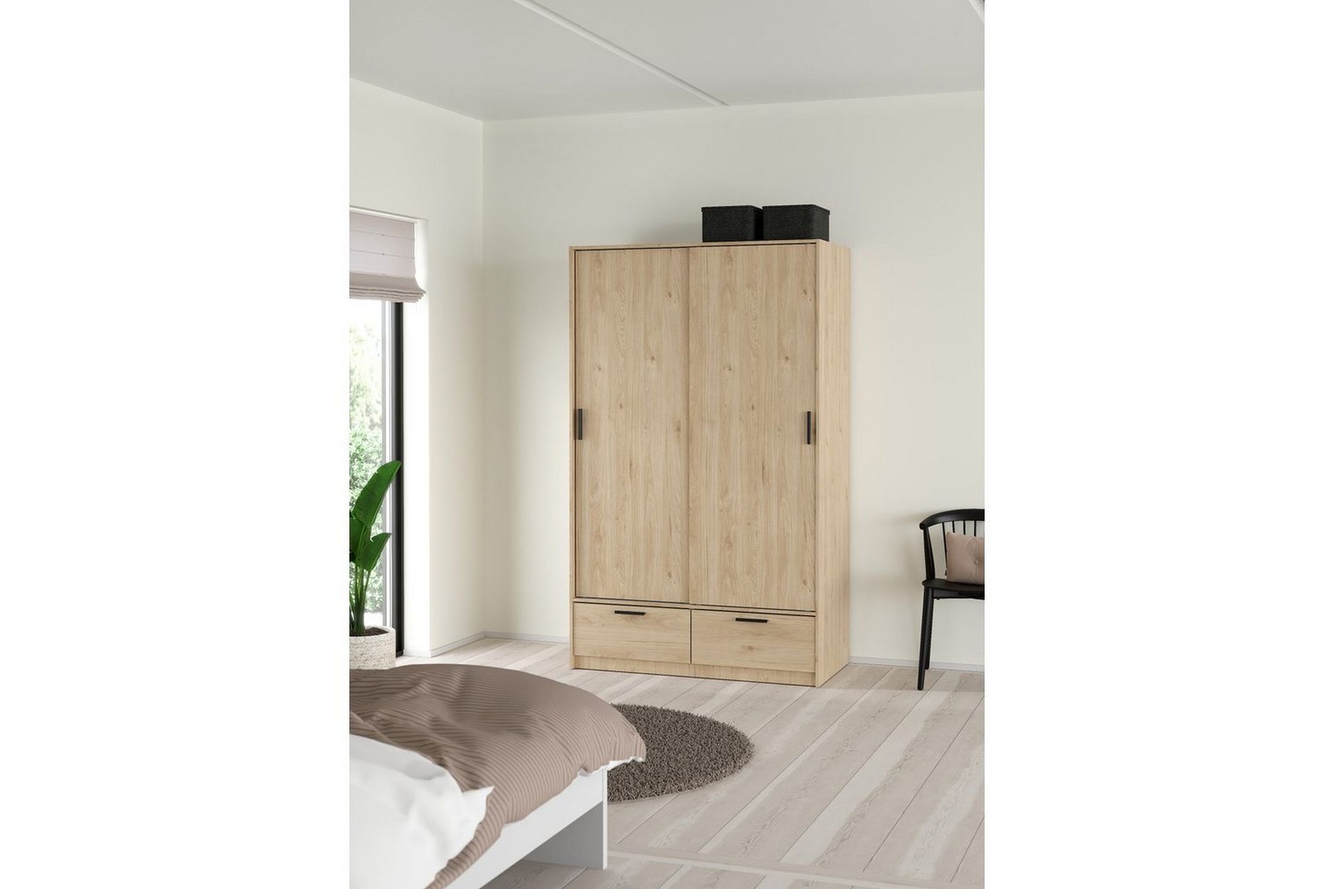 Tetsu Garderobe 121x200 cm - Natur - Oppbevaring - Klesoppbevaring - Garderober & garderobesystem