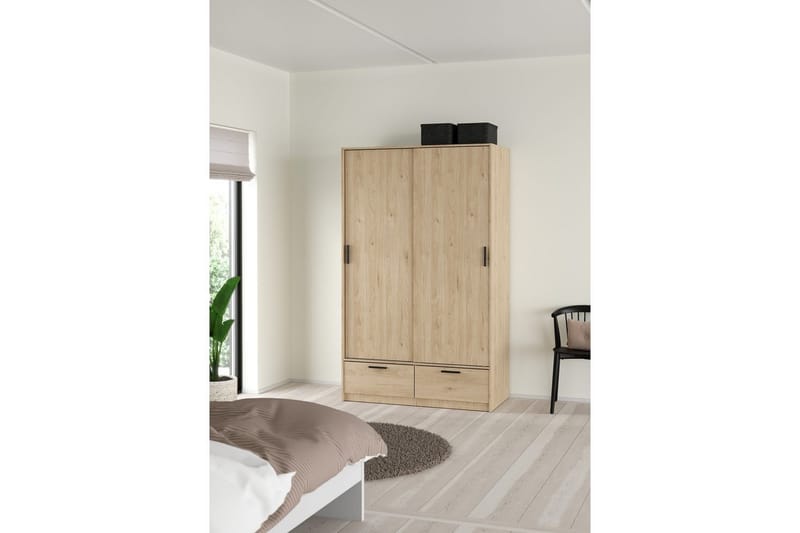 Tetsu Garderobe 121x200 cm - Natur - Oppbevaring - Klesoppbevaring - Garderober & garderobesystem
