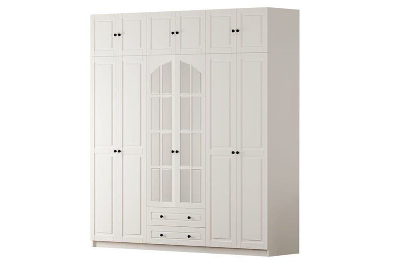 Teynor Garderobesskåp 210x210 cm, Matt Hvit