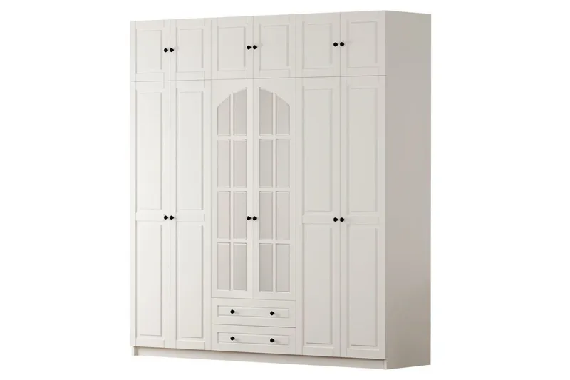 Teynor Garderobesskåp 210x210 cm - Matt Hvit - Oppbevaring - Klesoppbevaring - Garderober & garderobesystem - Garderobeskap & klesskap