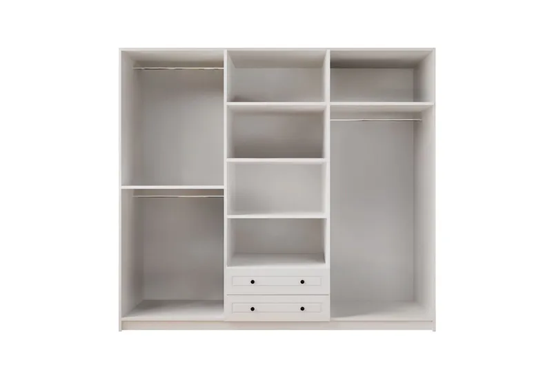 Teynor Garderobesskåp 210x210 cm - Matt Hvit - Oppbevaring - Klesoppbevaring - Garderober & garderobesystem - Garderobeskap & klesskap